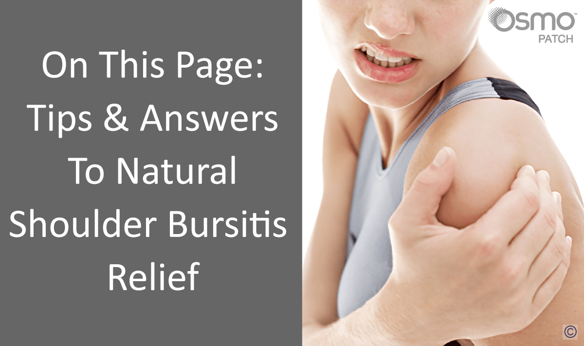 Shoulder Bursitis Treatment and Natural Remedies OSMO Patch UK